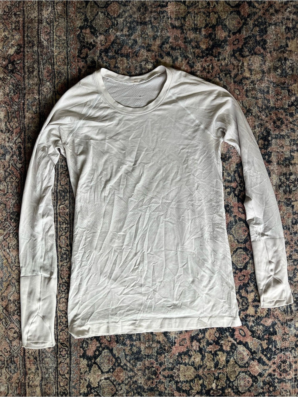 Lululemon White Long Sleeve Tee